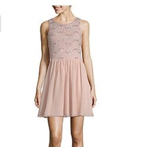 WORN ONCE speechless juniors blush lace dress